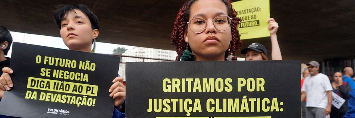 Brazil climate protest