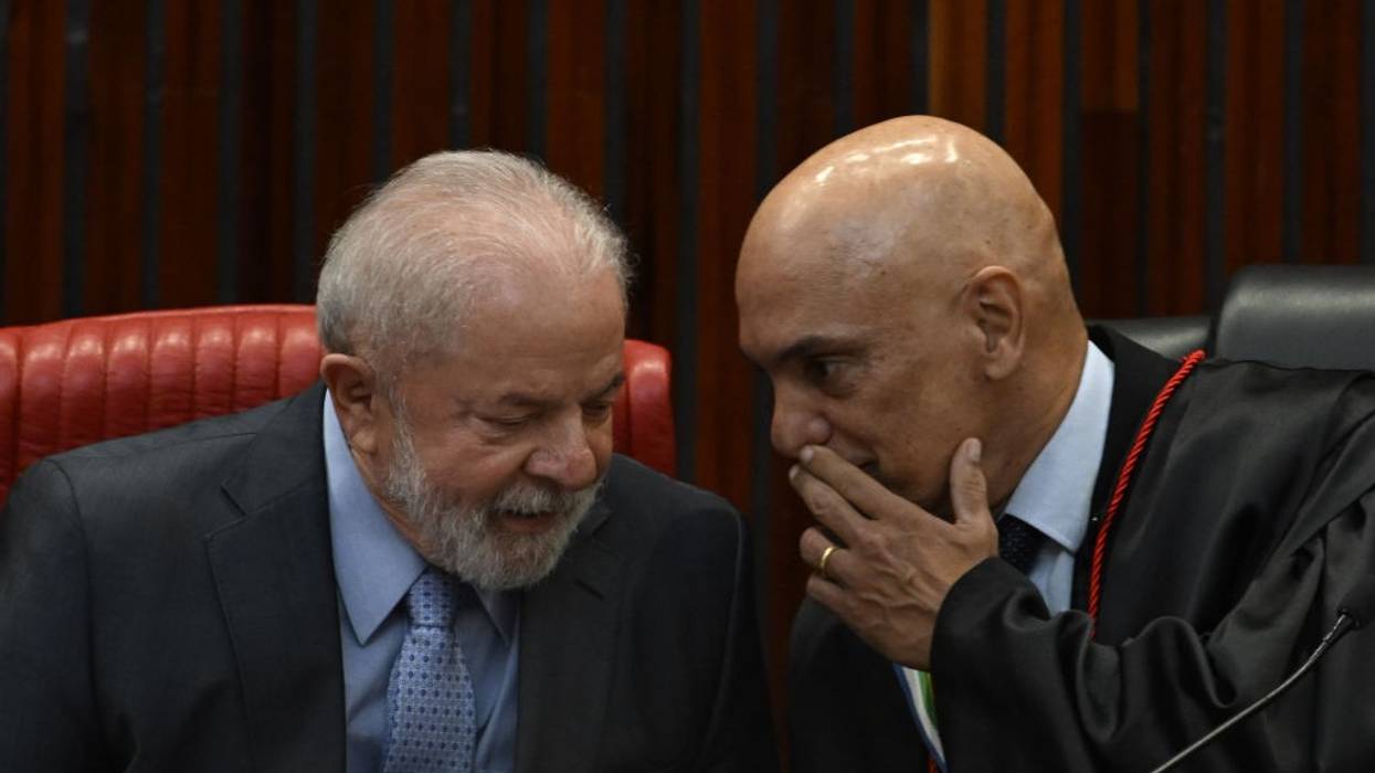 Brazilian President Luiz Inacio Lula da Silva and judge Alexandre de Moraes
