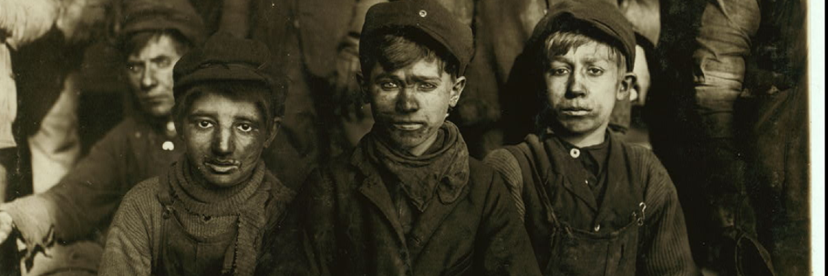 Breaker boys who worked in turn-of-the-century mines in Pennsylvania
