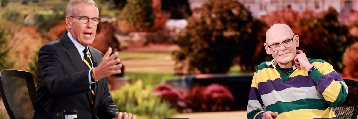 Brian Williams and James Carville