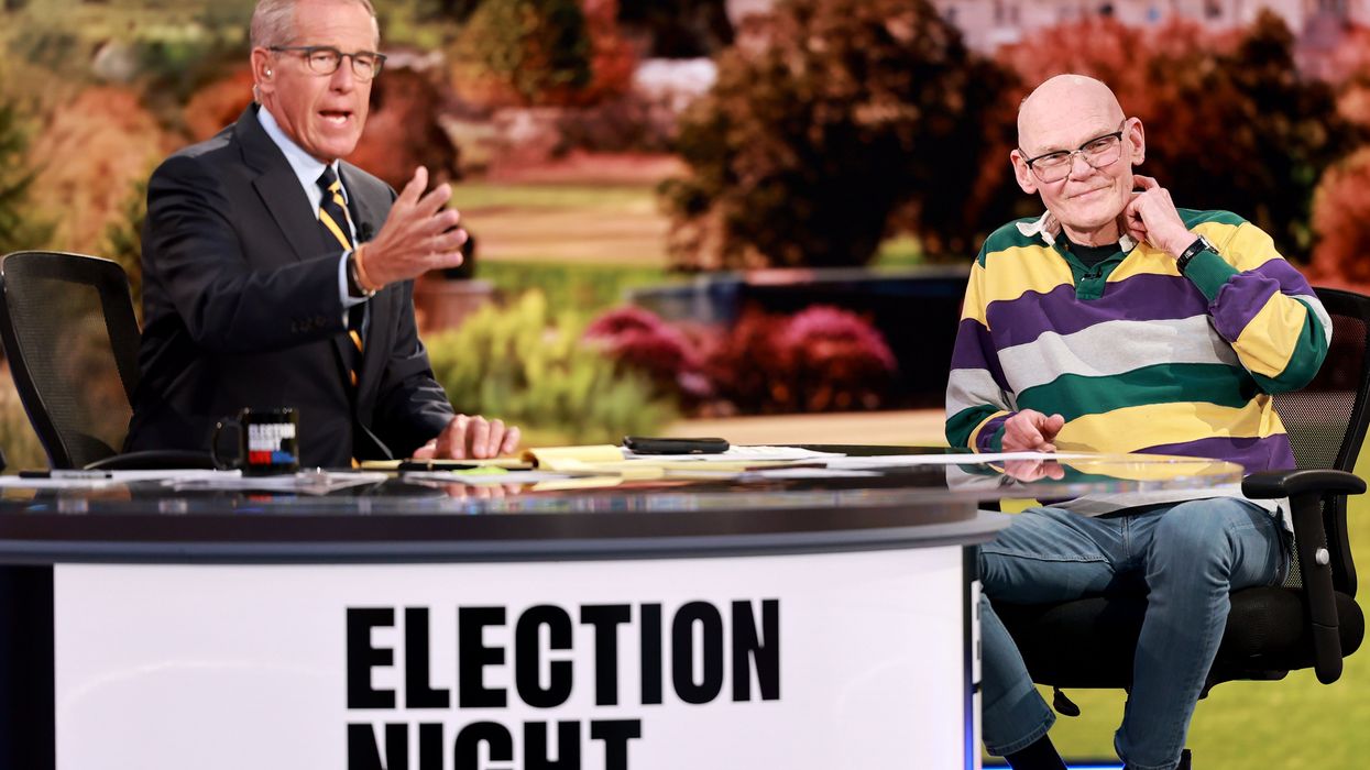 Brian Williams and James Carville