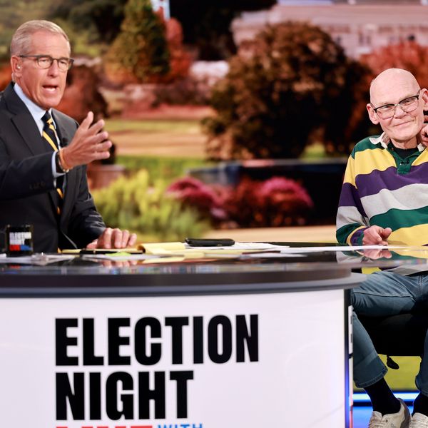 Brian Williams and James Carville