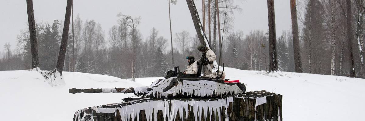 British troops training in Estonia as tensions with Ukraine and Russia continue to boil