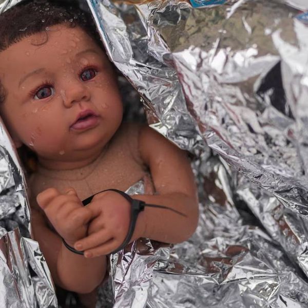Brown baby Jesus zip-tied in one church's Nativity scene