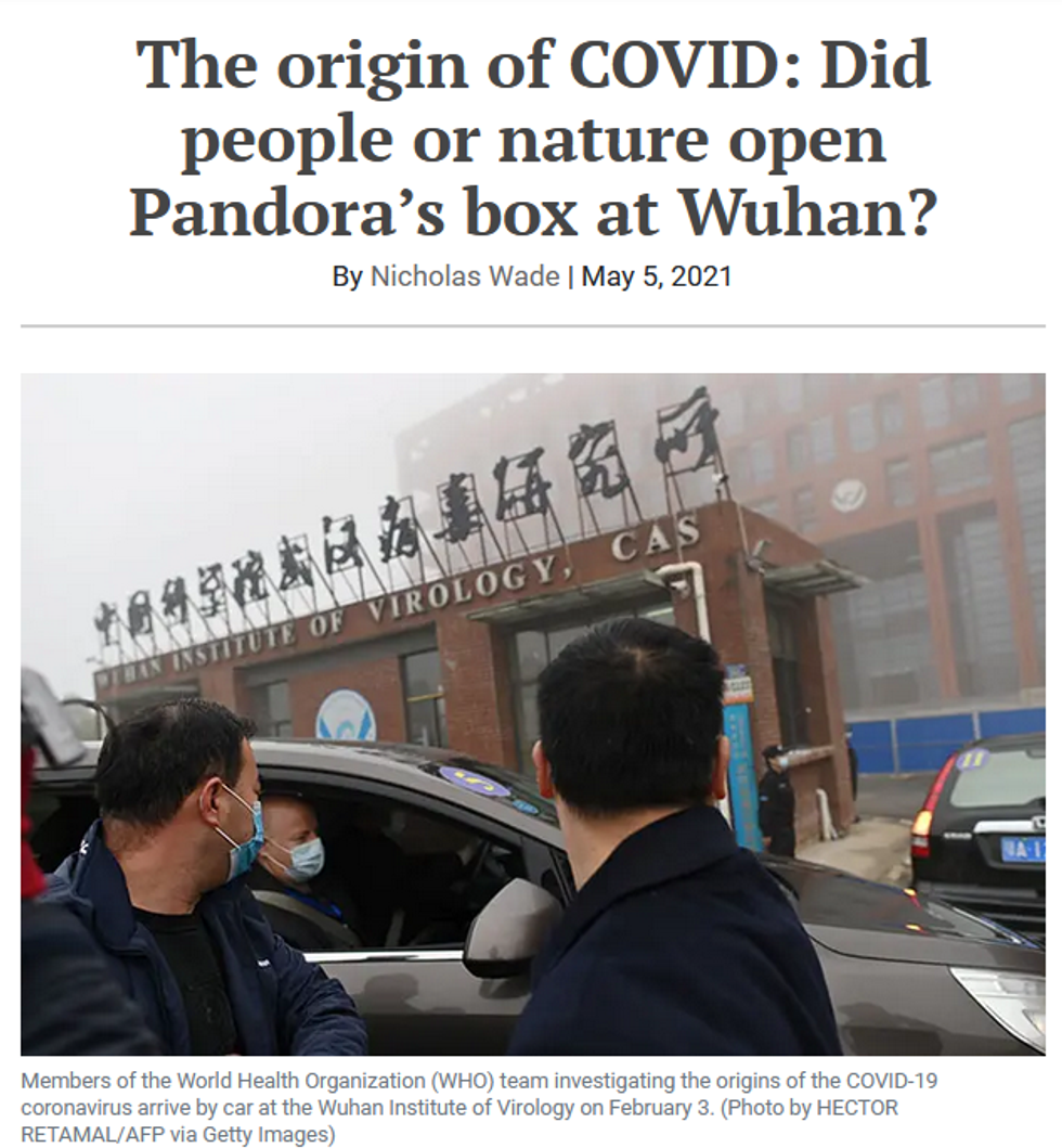 Bulletin of the Atomic Scientists: The origin of COVID: Did people or nature open Pandora's box at Wuhan?