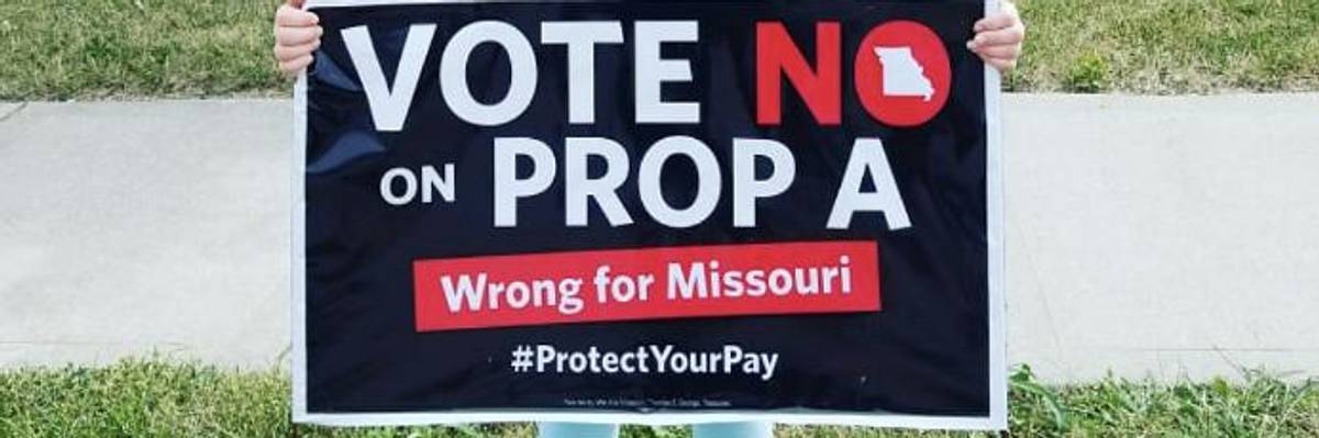Missourians See 'Right-to-Work' for What It Is: An Assault on Workers