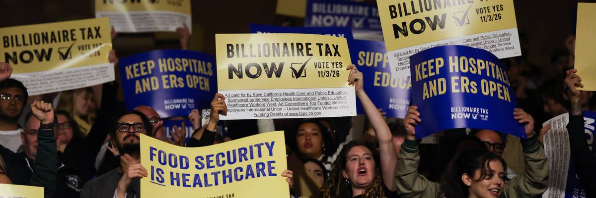 California Billionaire Tax Act supporters