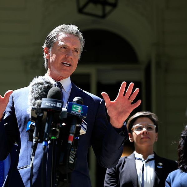 California Gov. Gavin Newsom speaks