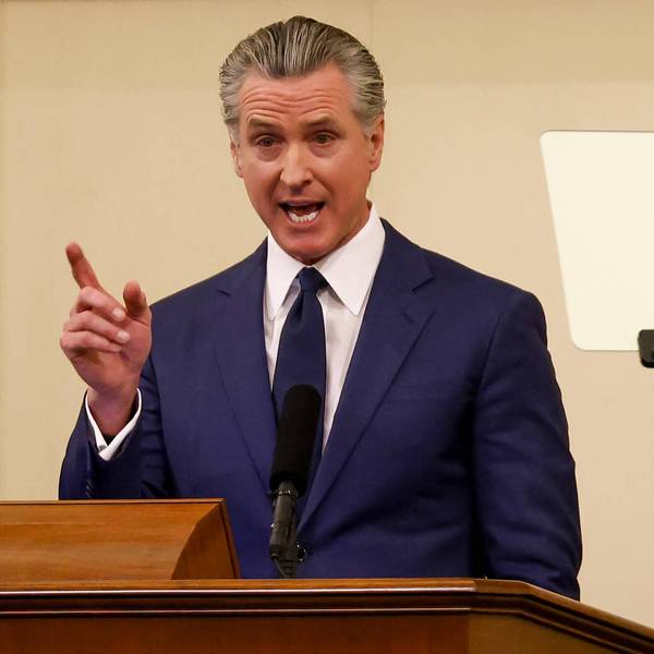 California Govern Gavin Newsom Delivers State Of The State Address In Sacramento