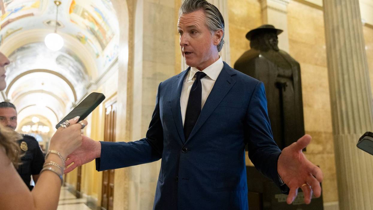 California Governor Gavin Newsom in Capitol