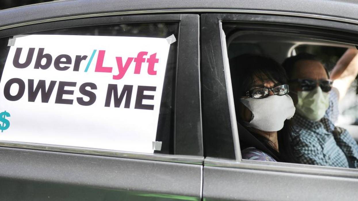 California Uber/Lyft protest.