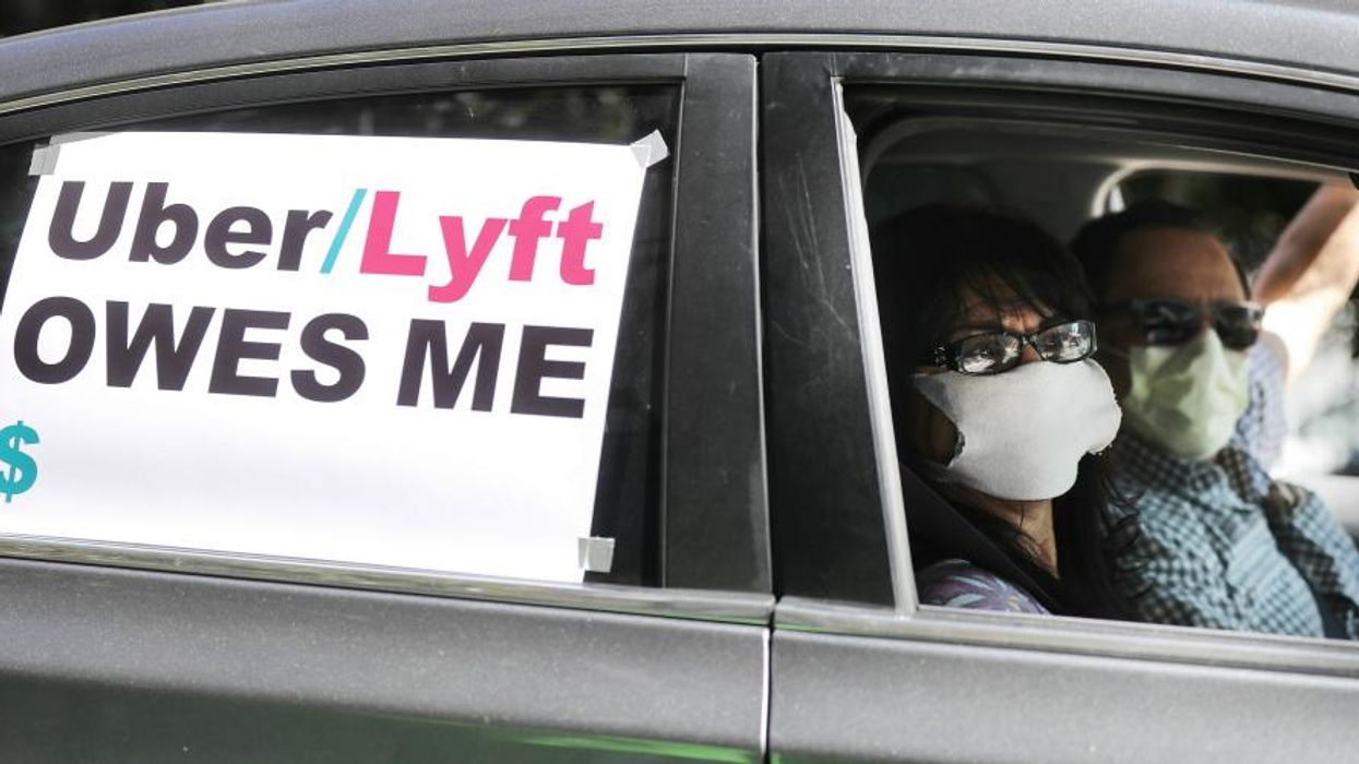 California Uber/Lyft protest.
