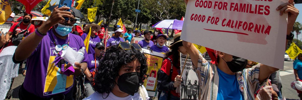 California workers rally in support of AB 257
