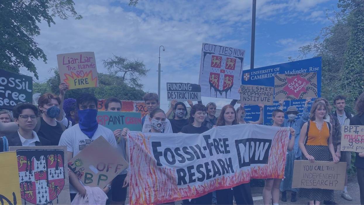Cambridge University students demanding fossil-free research