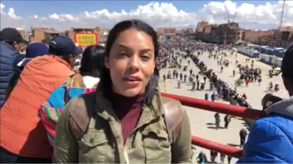 Camila Escalante in El Alto, Bolivia