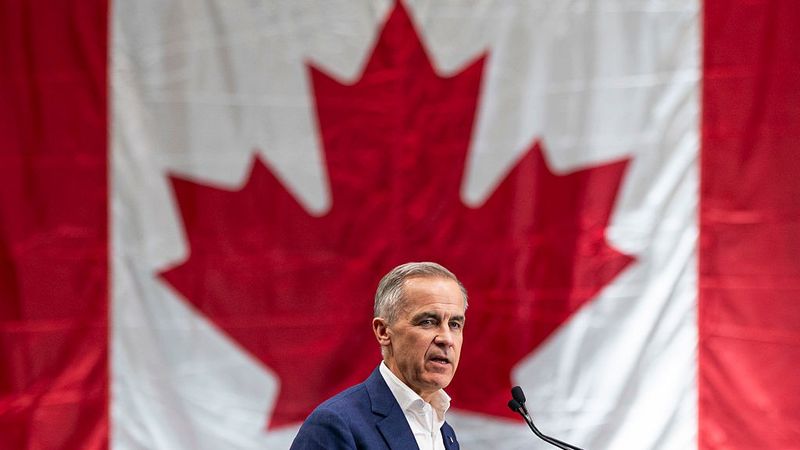 Canada's Liberal Party Leader Mark Carney Holds Rally In Surrey, B.C.