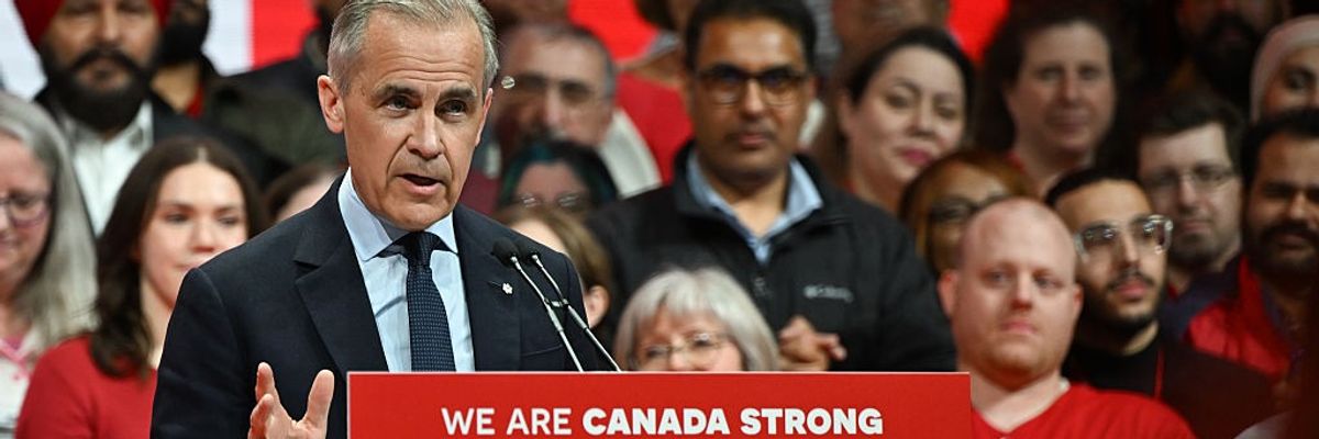 Canadian Prime Minister and Liberal Party leader Mark Carney