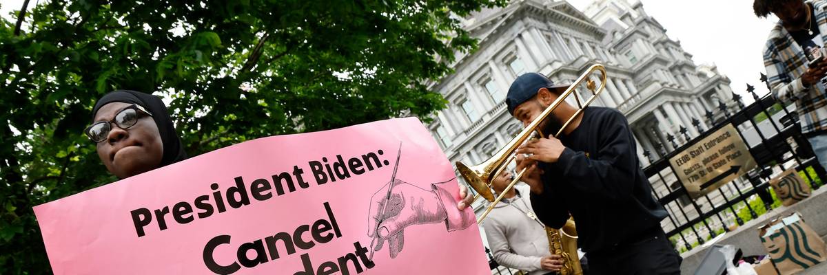 'Cancel Student Debt' poster