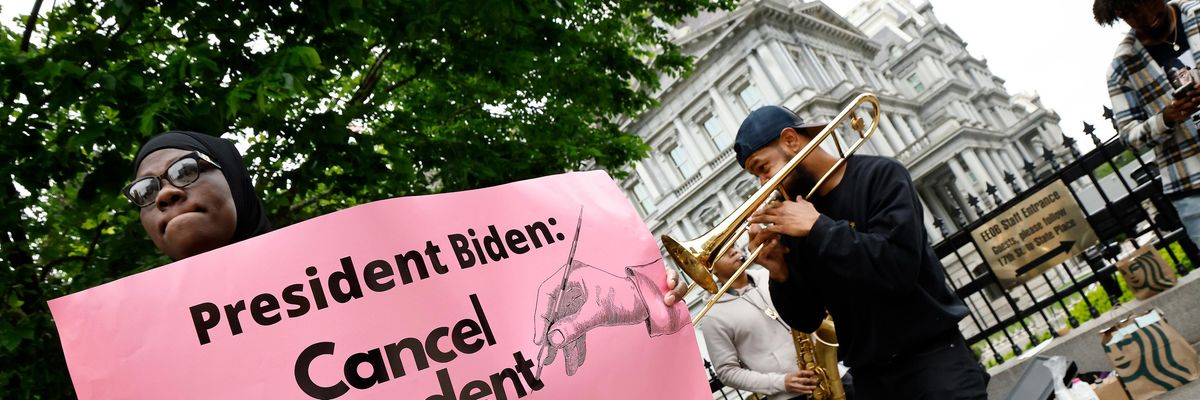 'Cancel Student Debt' poster