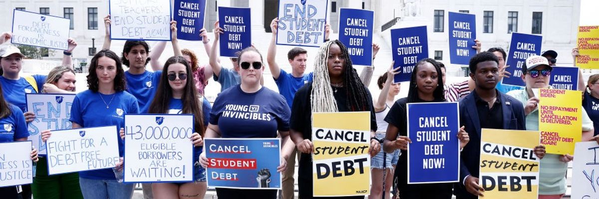 cancel student debt protest