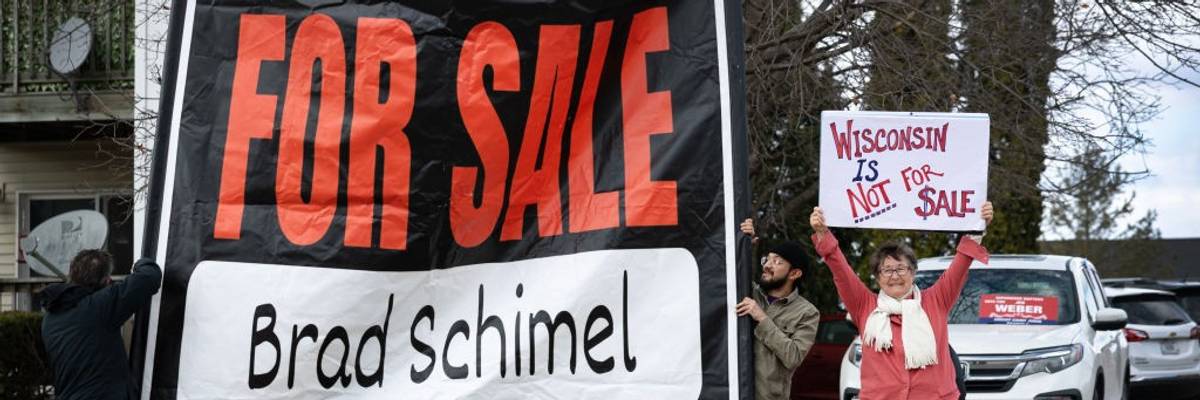 Candidate For Wisconsin Supreme Judge Brad Schimel Campaigns Throughout The State