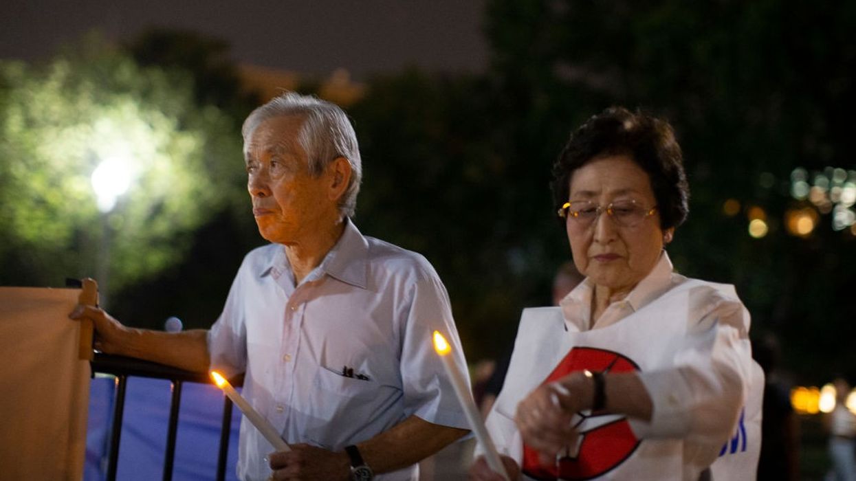 Candlelight Vigil At White House Commemorates Anniversary Of Nagasaki Bombing