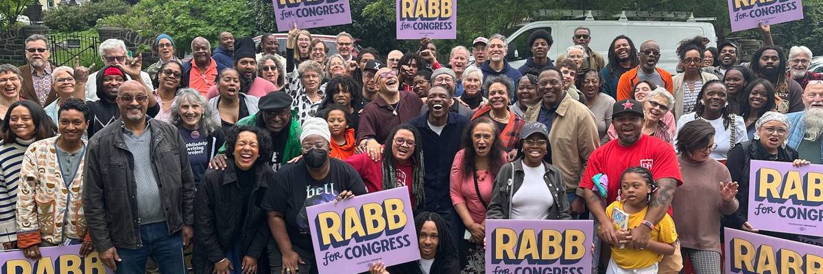 Canvassers for Chris Rabb