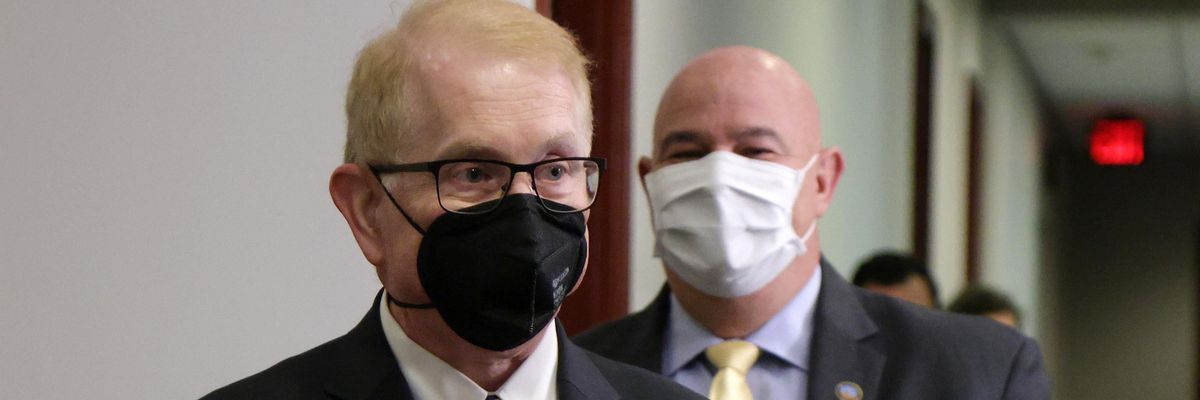 Capitol physician Brian Monahan arrives in Washington, D.C.