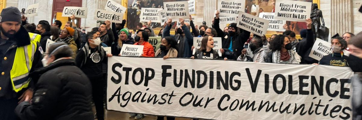 Capitol protest for Gaza and migrant rights