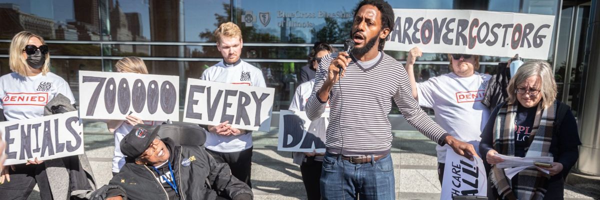 Care Over Cost protests insurance company coverage denials in Chicago