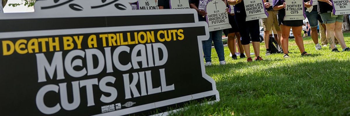 Care Workers Protest Republican Medicaid Cuts In Washington, DC