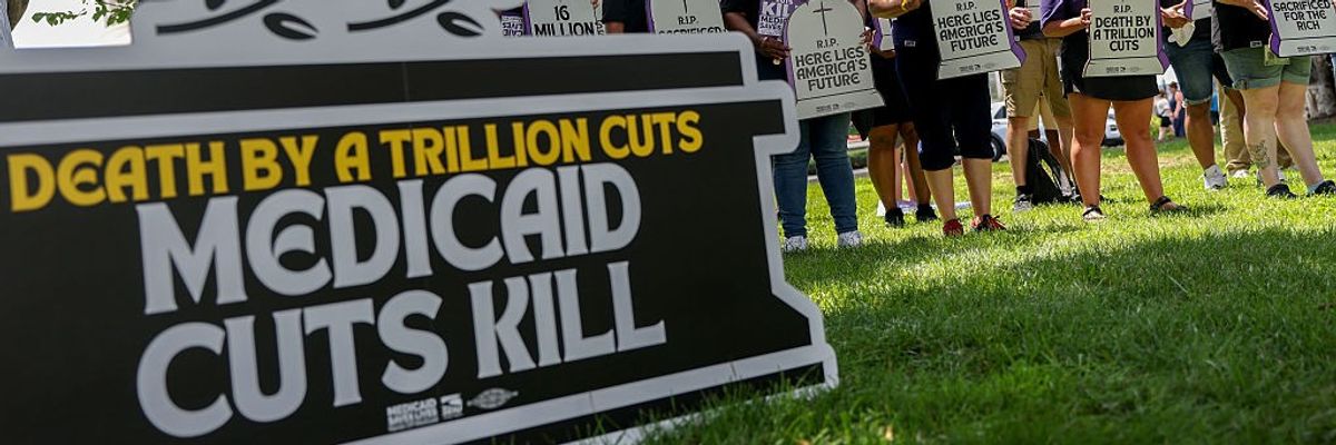 Care Workers Protest Republican Medicaid Cuts In Washington, DC