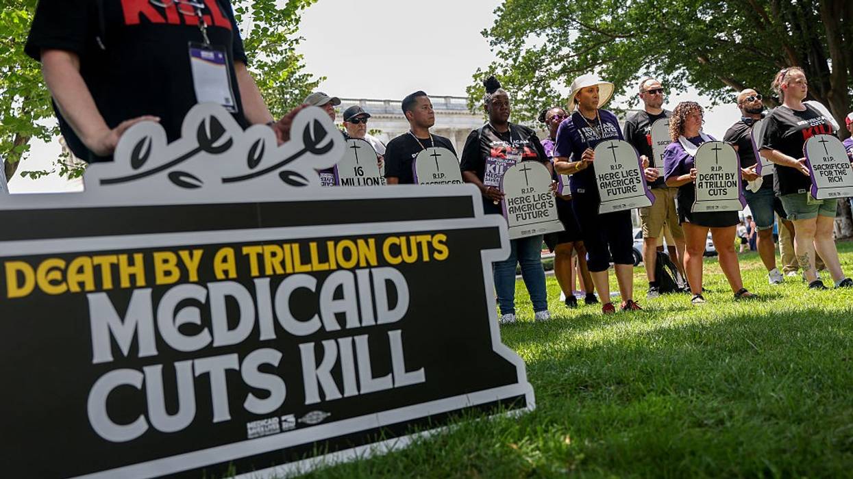 Care Workers Protest Republican Medicaid Cuts In Washington, DC