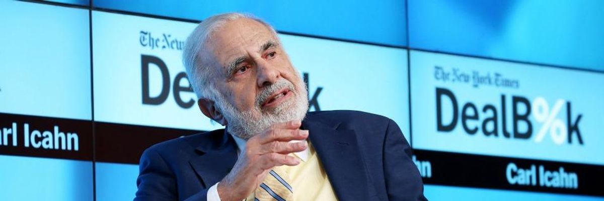 Federal Probe Demanded After Trump's Billionaire Pal Carl Icahn Receives EPA Waiver Worth Tens of Millions