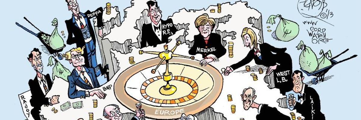 EuroZone Profiteers: How German and French Banks Helped Bankrupt Greece
