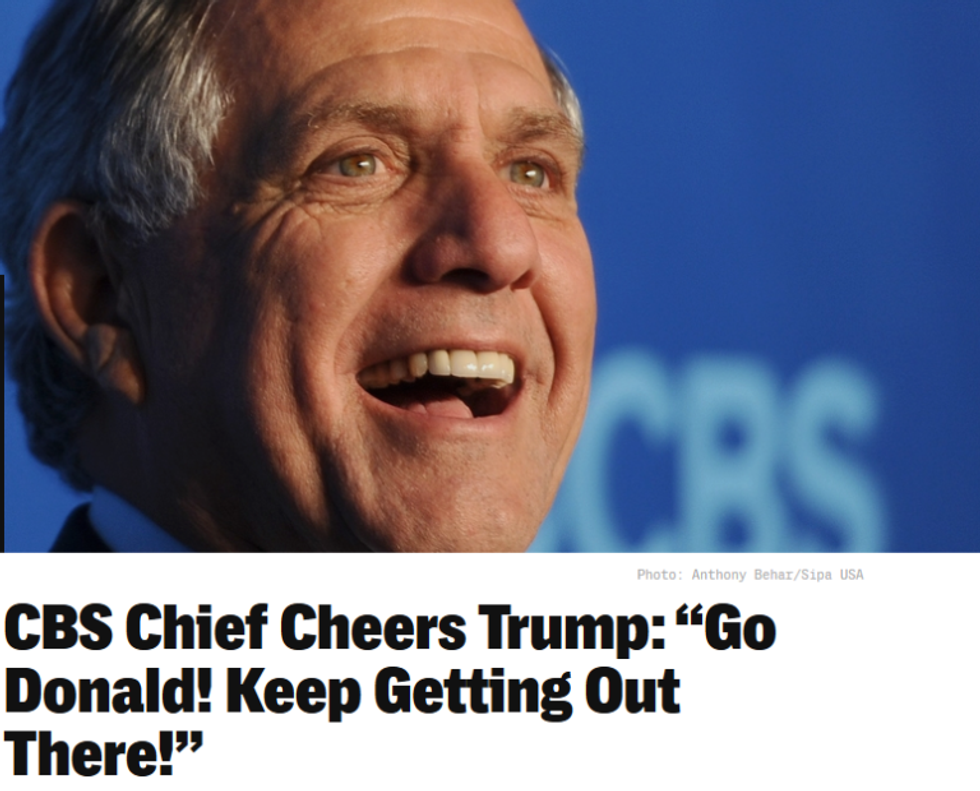 CBS chief Les Moonves in The Intercept (12/10/15):