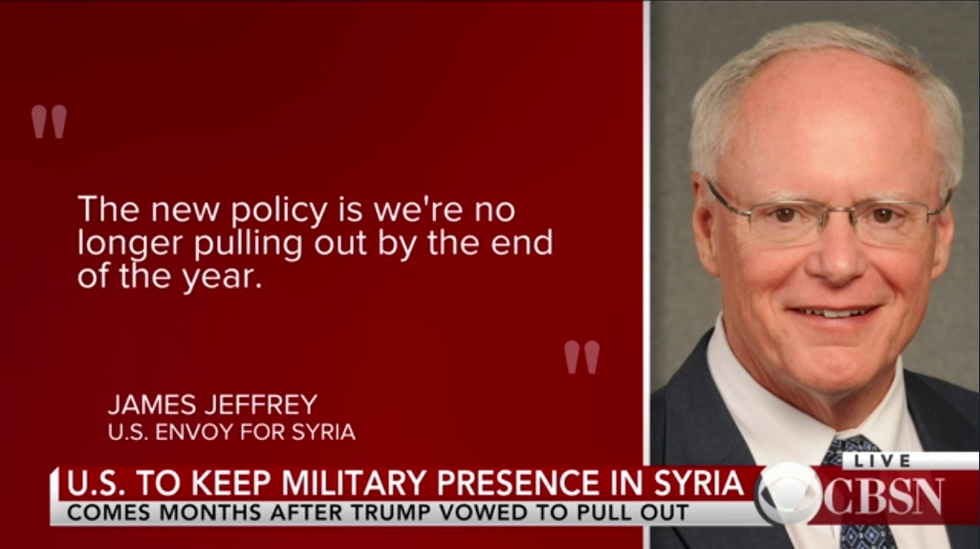 CBS: US to Keep Military Presence in Syria
