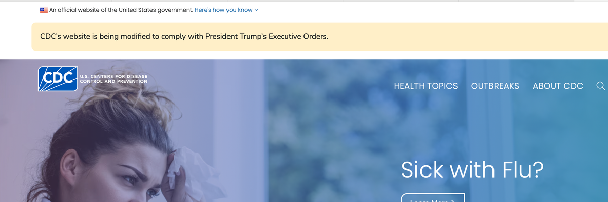 CDC website screeengrab.