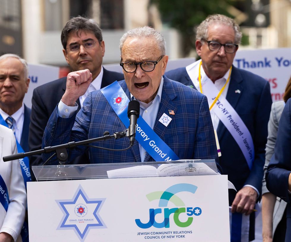 Schumer Among Top Dems Who Marched at NYC Israel Parade With Accused ‘War Criminal’ Smotrich