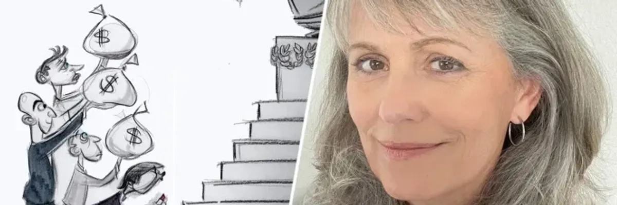 Censored cartoon and Ann Telnaes