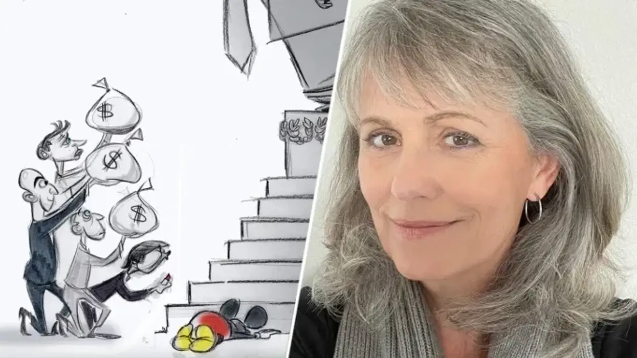 Censored cartoon and Ann Telnaes