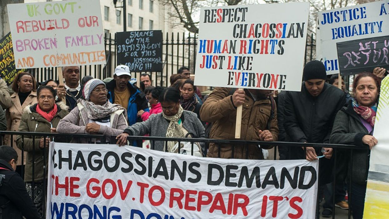 Chagossians and allies protest in London