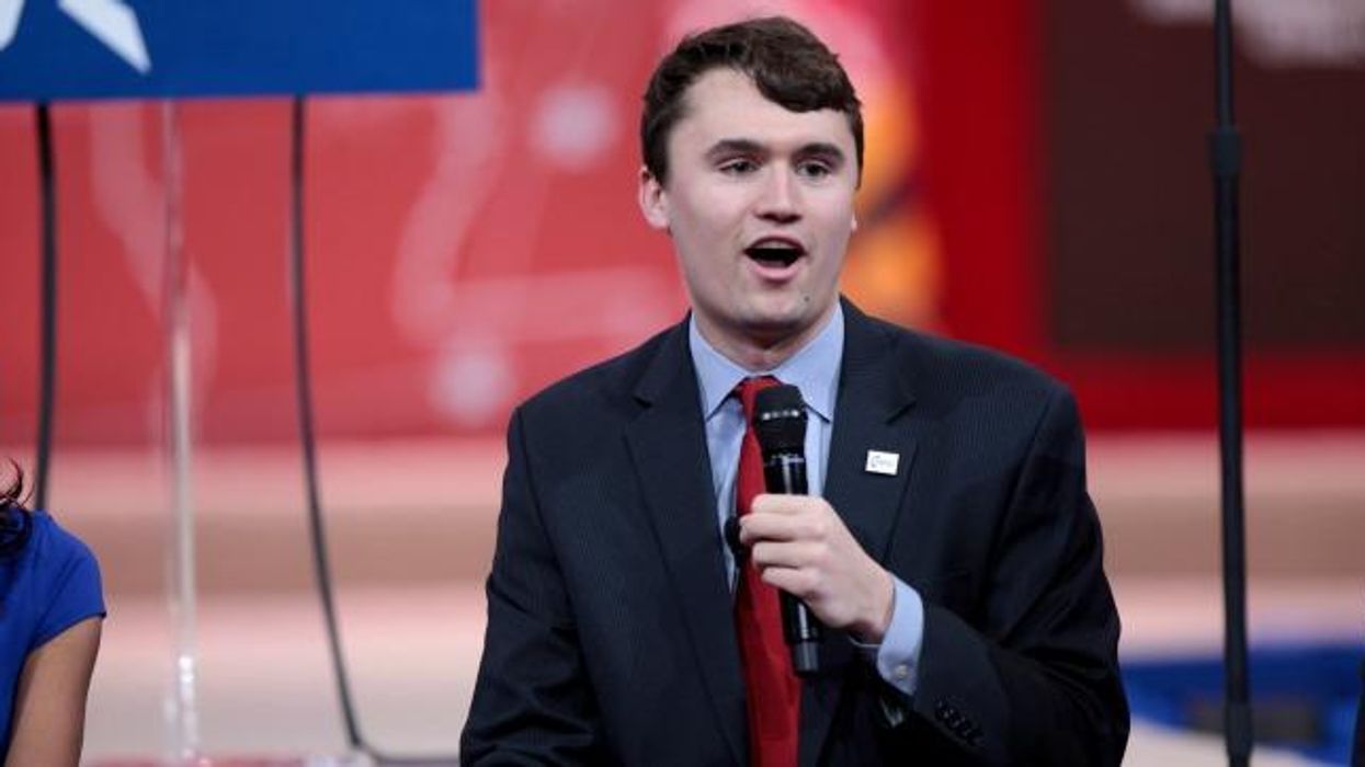 Charlie Kirk speaks in 2015.