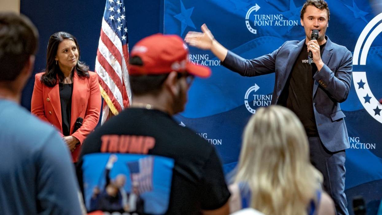 Charlie Kirk speaks.