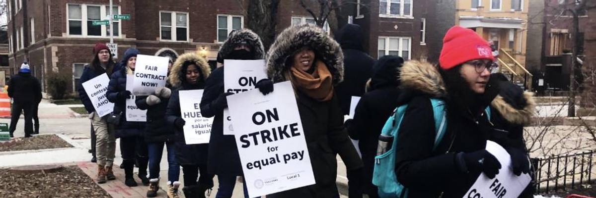 Charter School Lobby Silent as Charter Teachers Continue Strike