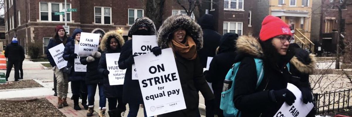 Charter School Lobby Silent as Charter Teachers Continue Strike