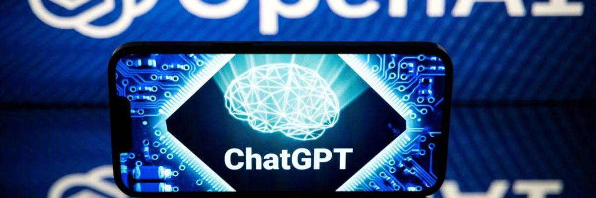 ChatGPT logo on a phone