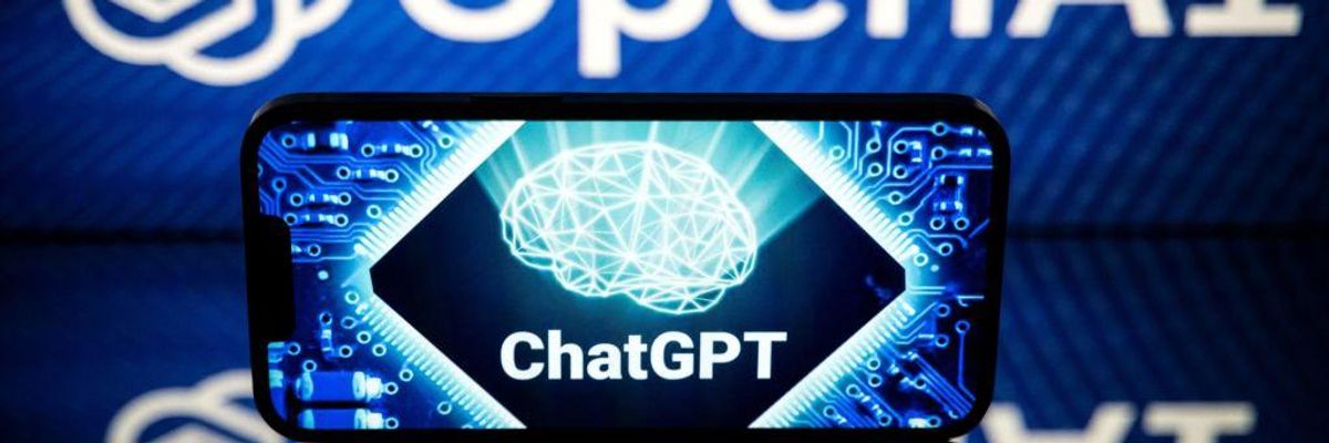 ChatGPT logo on a phone