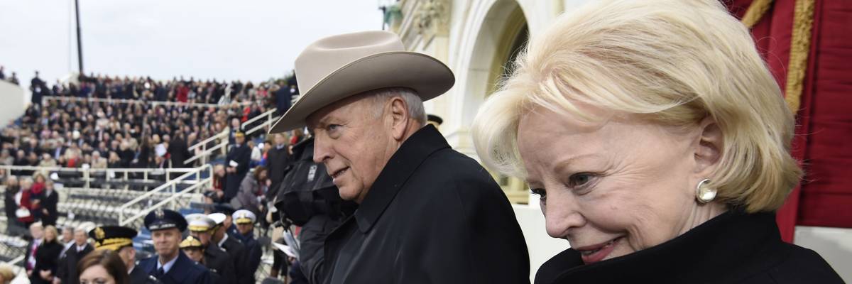 Cheney at Trump's first inauguration.