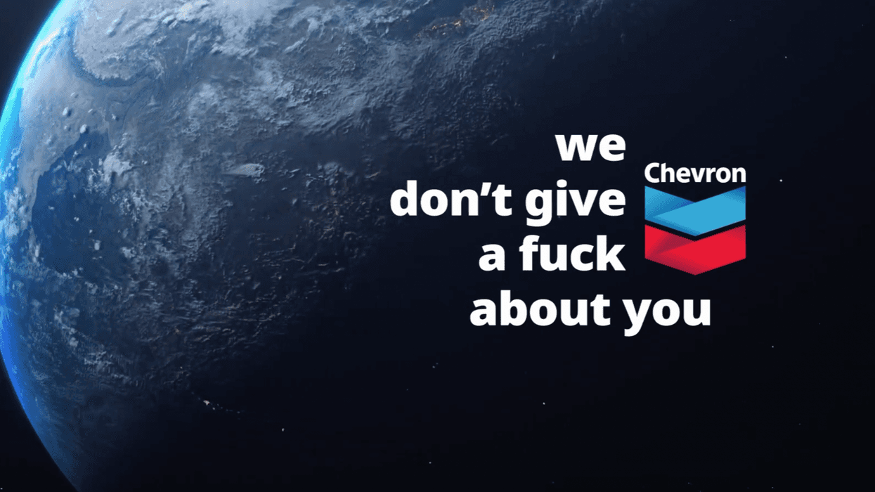 Chevron parody ad